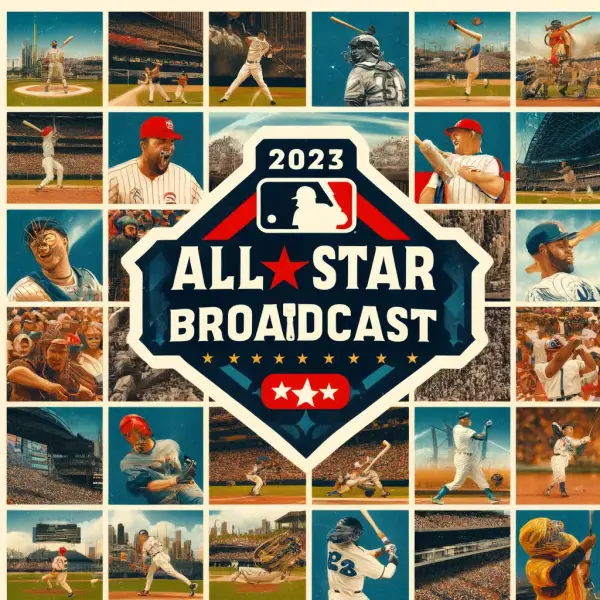 MLBのオールスター（2023）の放送の画像
